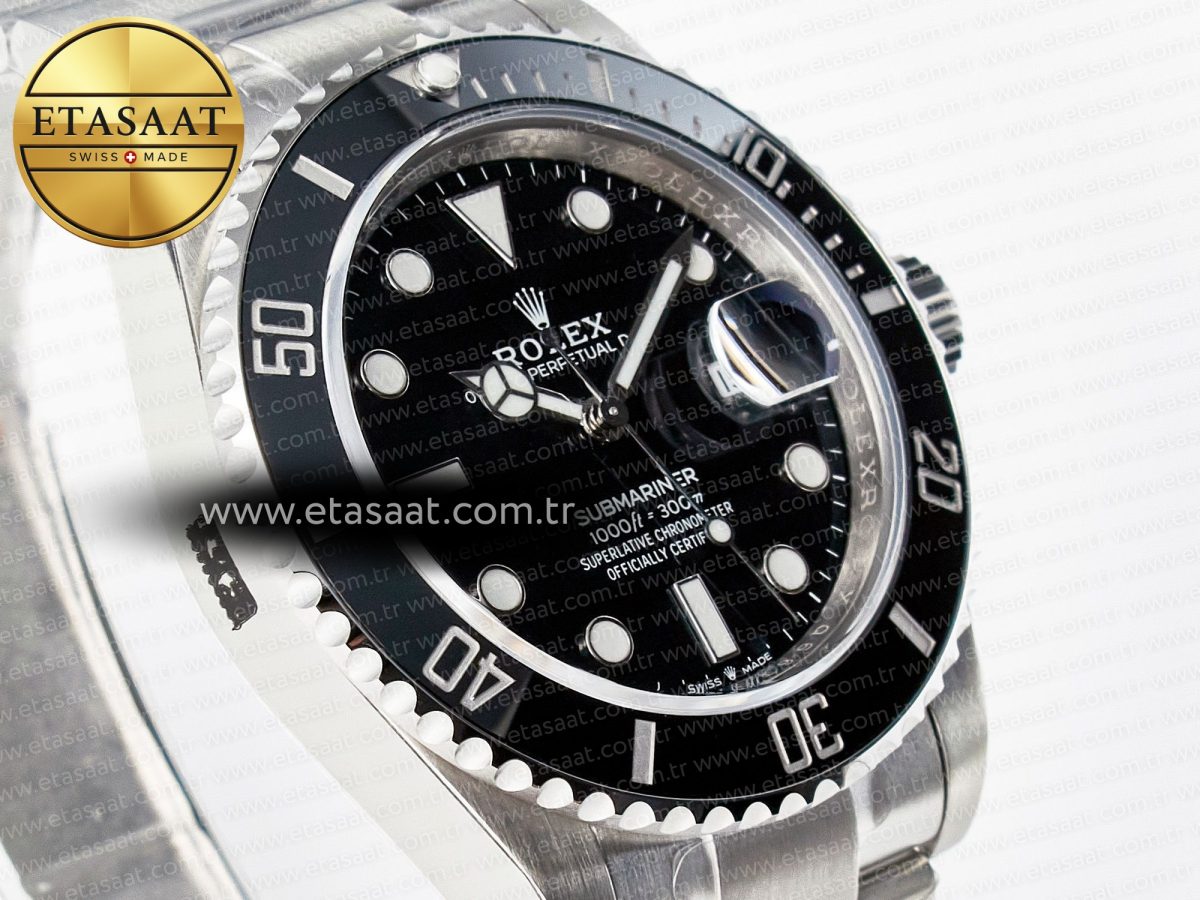 Rolex Submariner 126610 LN Black Ceramic VSF 1:1 Best Edition 904L SS Case and Bracelet VS3235 - Görsel 5