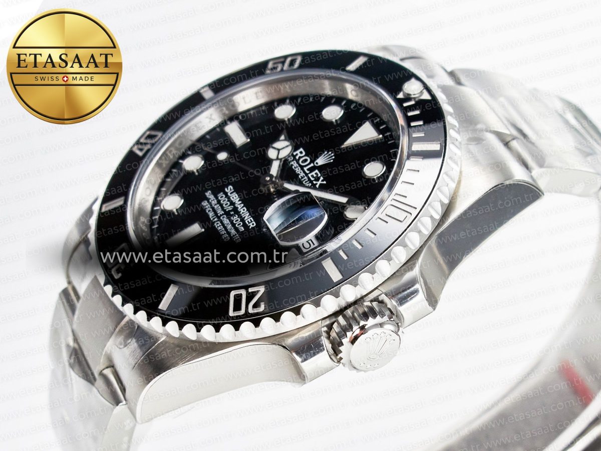 Rolex Submariner 126610 LN Black Ceramic VSF 1:1 Best Edition 904L SS Case and Bracelet VS3235 - Görsel 6