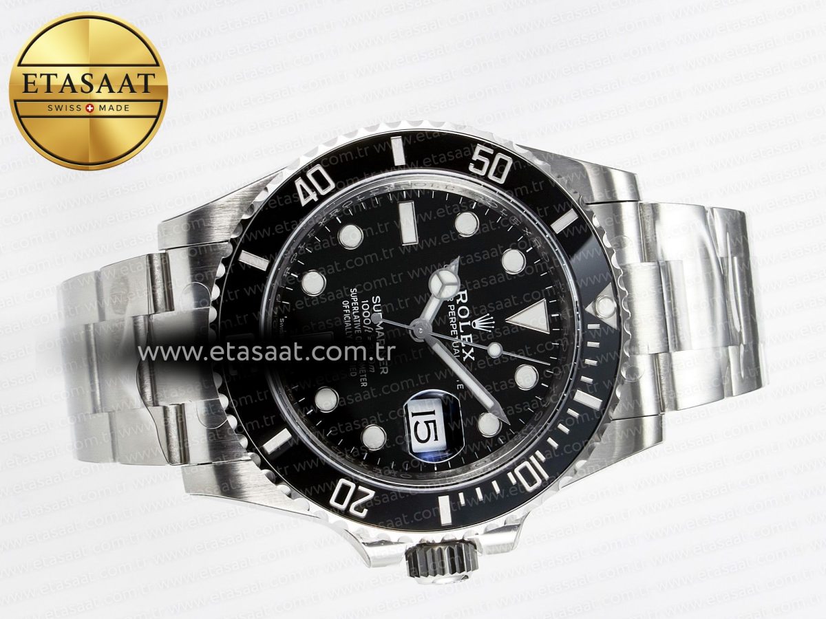 Rolex Submariner 126610 LN Black Ceramic VSF 1:1 Best Edition 904L SS Case and Bracelet VS3235 - Görsel 8
