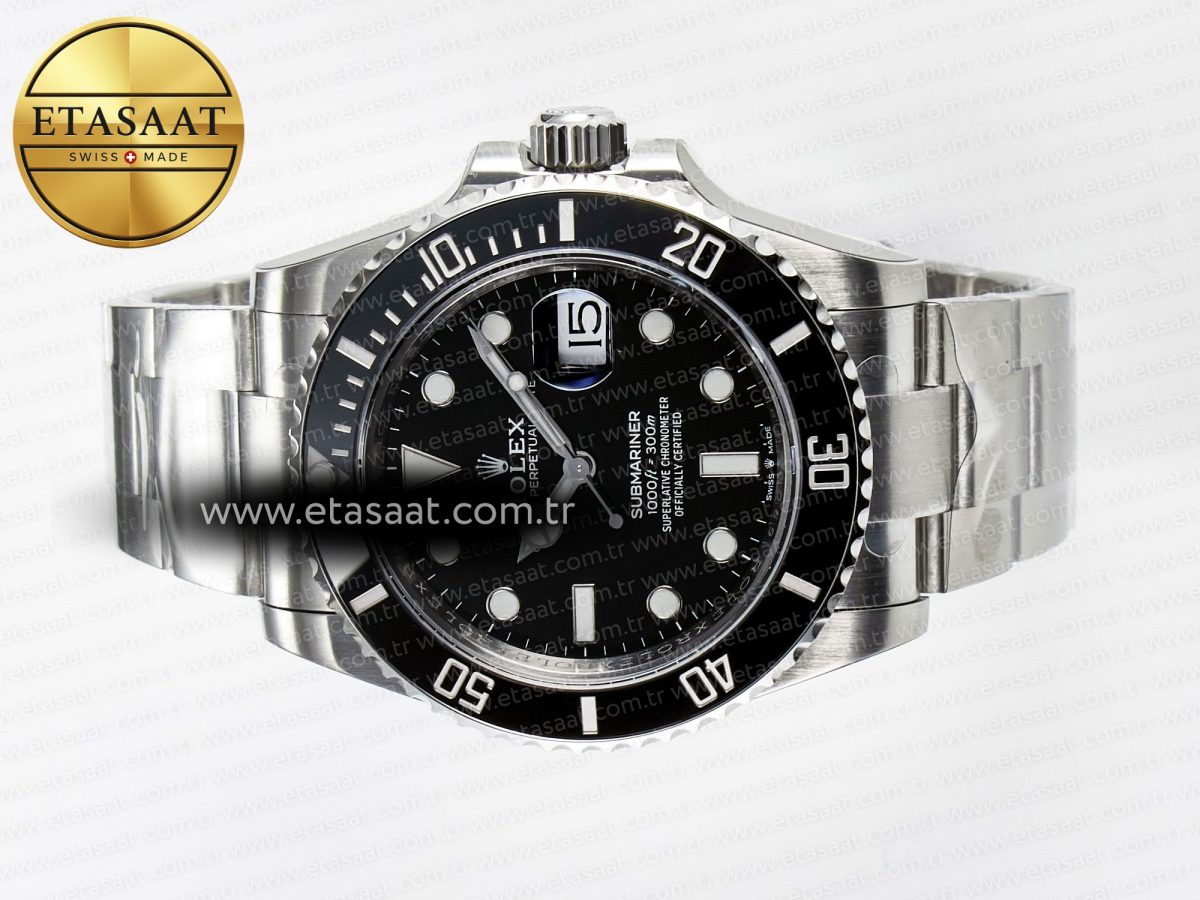 Rolex Submariner 126610 LN Black Ceramic VSF 1:1 Best Edition 904L SS Case and Bracelet VS3235 - Görsel 9