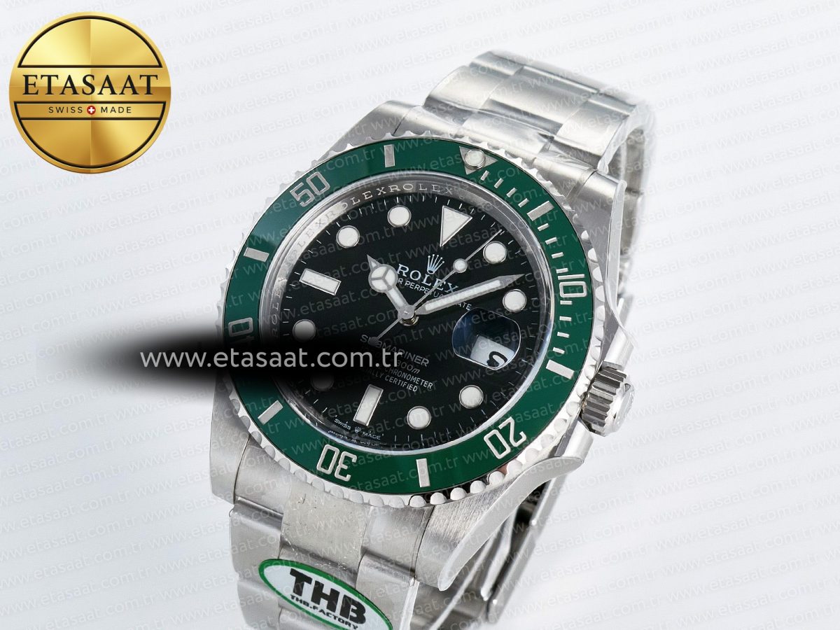 Rolex Submariner 126610 LV 904L SS THBF 1:1 Best Edition Black Dial On 904L SS Bracelet SH3235 - Görsel 1