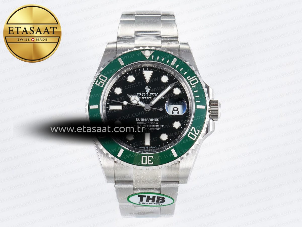 Rolex Submariner 126610 LV 904L SS THBF 1:1 Best Edition Black Dial On 904L SS Bracelet SH3235 - Görsel 3