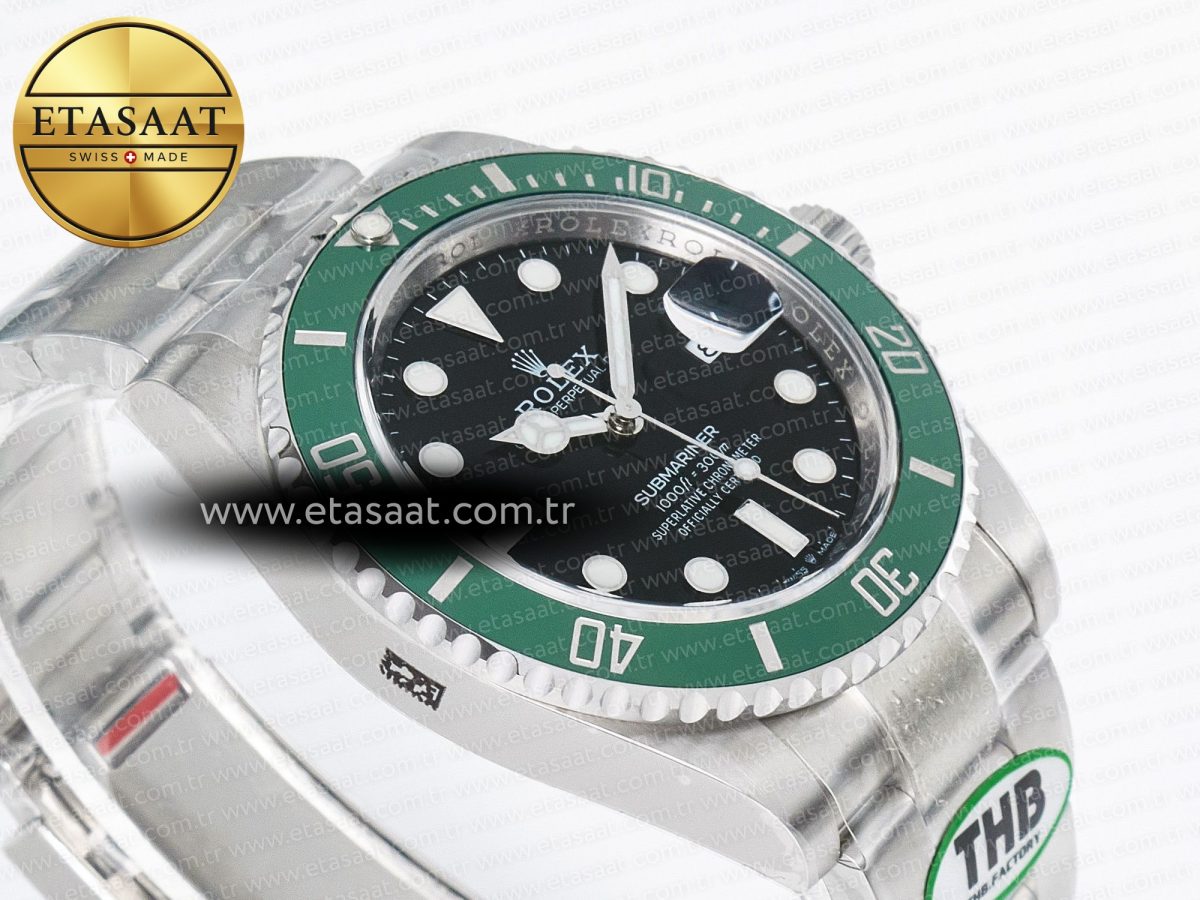 Rolex Submariner 126610 LV 904L SS THBF 1:1 Best Edition Black Dial On 904L SS Bracelet SH3235 - Görsel 7