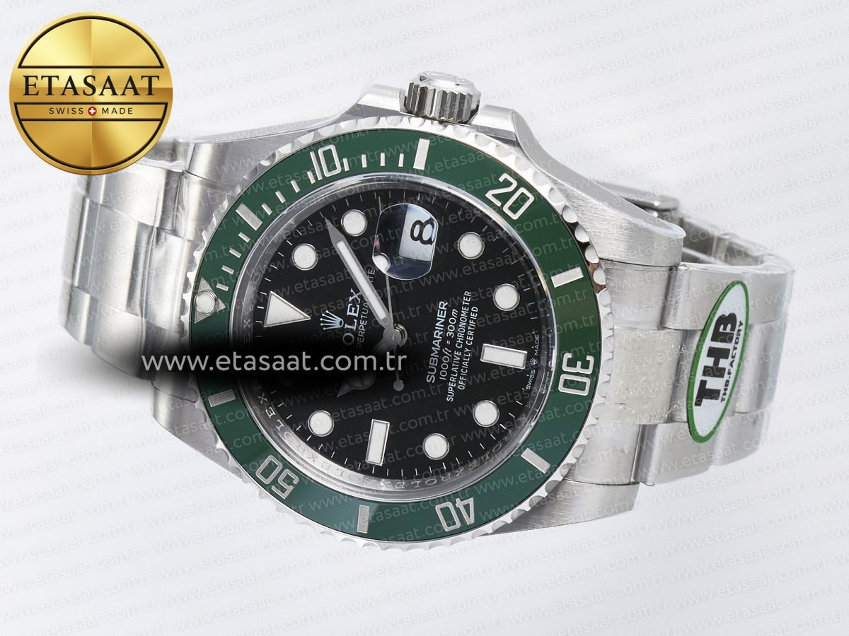 Rolex Submariner 126610 LV 904L SS THBF 1:1 Best Edition Black Dial On 904L SS Bracelet SH3235 - Görsel 9