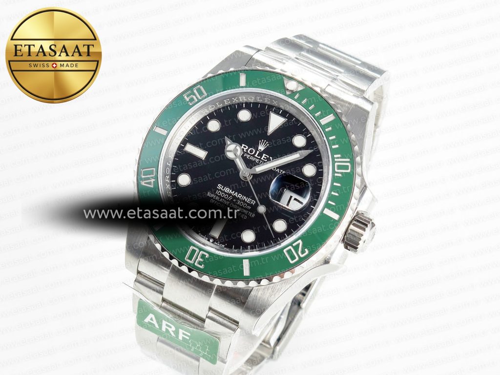 submariner 126610 lv black 904l steel arf 11 best edition on ss bracelet sh32351