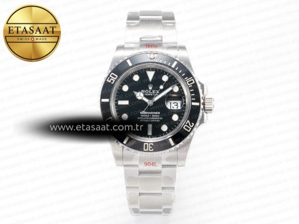 Rolex Submariner 126610LN Siyah GMF Bilezik VR3235 V3 Eta Saat Eta Saat - 1:1 Süper Klon Replika Saat