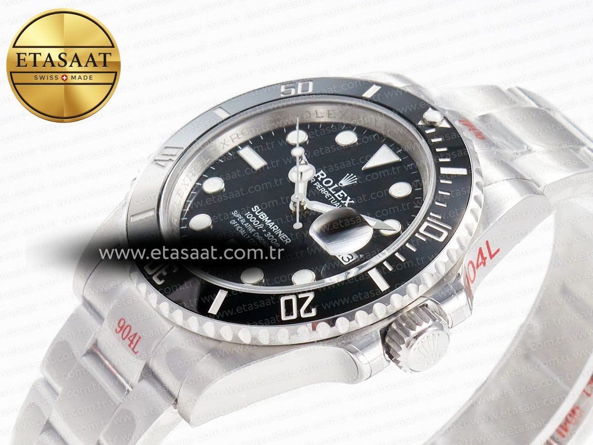 Rolex Submariner 126610LN Black 904L Steel GMF 1:1 Best Edition on SS Bracelet VR3235 V3 - Görsel 6