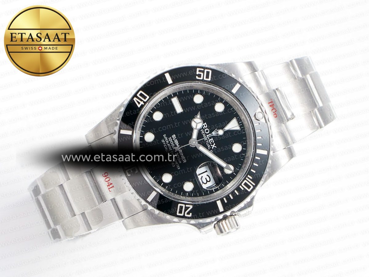 Rolex Submariner 126610LN Black 904L Steel GMF 1:1 Best Edition on SS Bracelet VR3235 V3 - Görsel 8