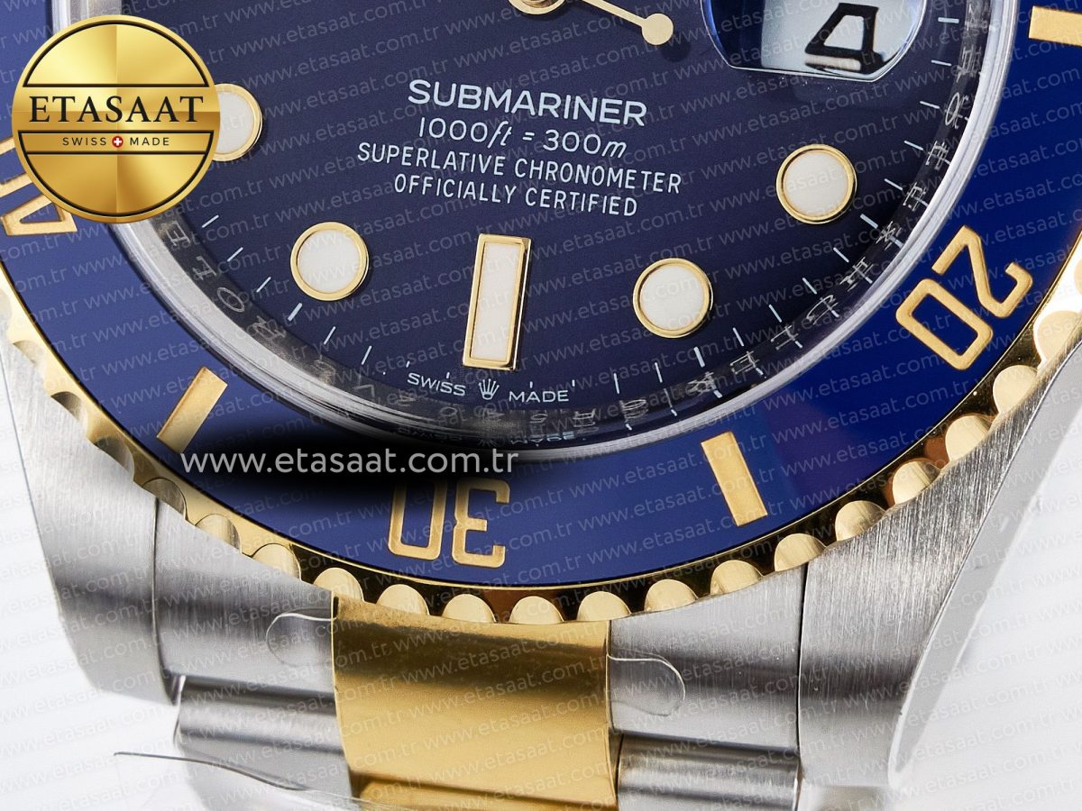 Rolex Submariner 126613 LB 904L SS/YG THBF 1:1 Best Edition Blue Dial On 904L SS/YG Bracelet SH3235 - Görsel 12