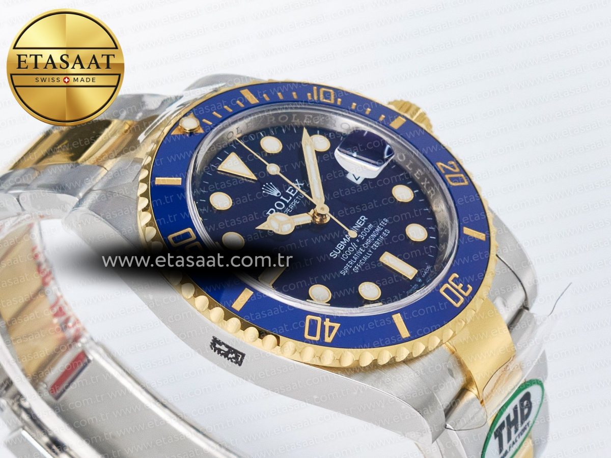 Rolex Submariner 126613 LB 904L SS/YG THBF 1:1 Best Edition Blue Dial On 904L SS/YG Bracelet SH3235 - Görsel 7