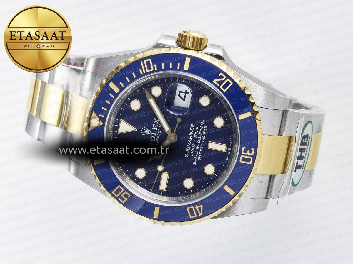 Rolex Submariner 126613 LB 904L SS/YG THBF 1:1 Best Edition Blue Dial On 904L SS/YG Bracelet SH3235 - Görsel 9