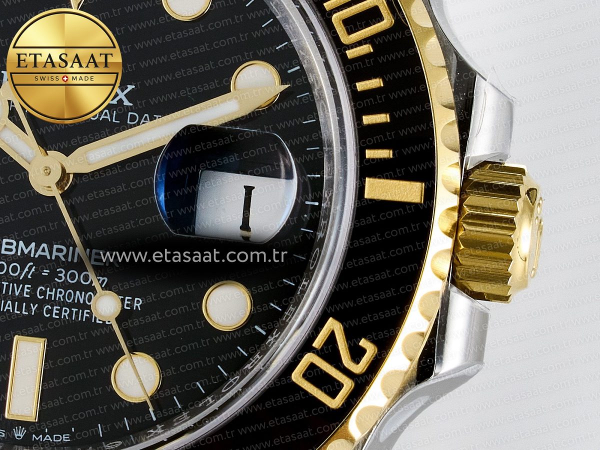 Rolex Submariner 126613 LN 904L SS/YG THBF 1:1 Best Edition Black Dial On 904L SS/YG Bracelet SH3235 - Görsel 11