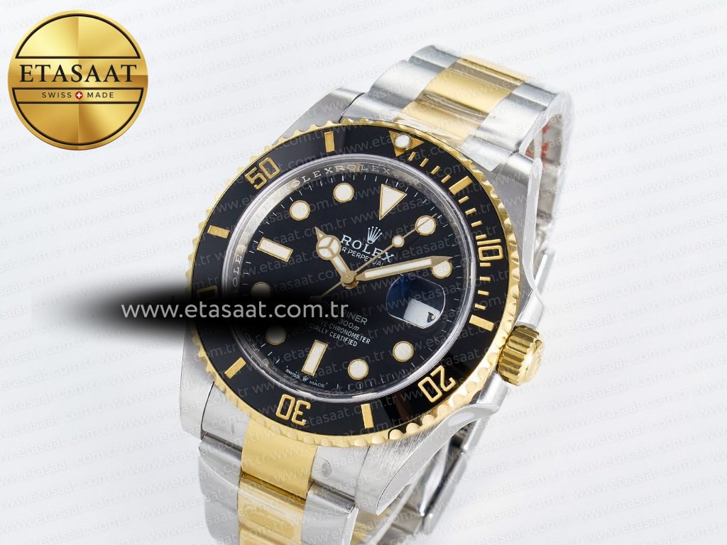 submariner 126613 ln 904l ss yg thbf 11 best edition black dial on 904l ss yg bracelet sh32352