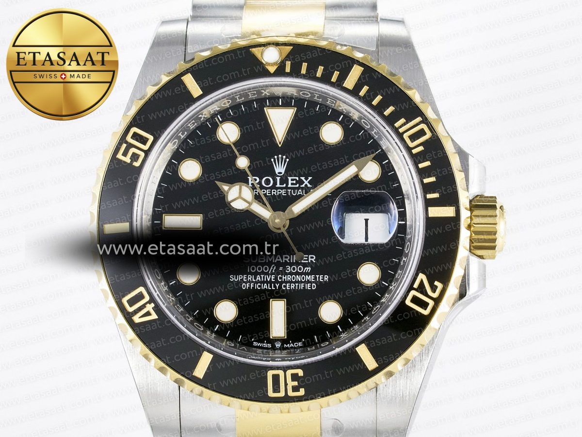 Rolex Submariner 126613 LN 904L SS/YG THBF 1:1 Best Edition Black Dial On 904L SS/YG Bracelet SH3235 - Görsel 4