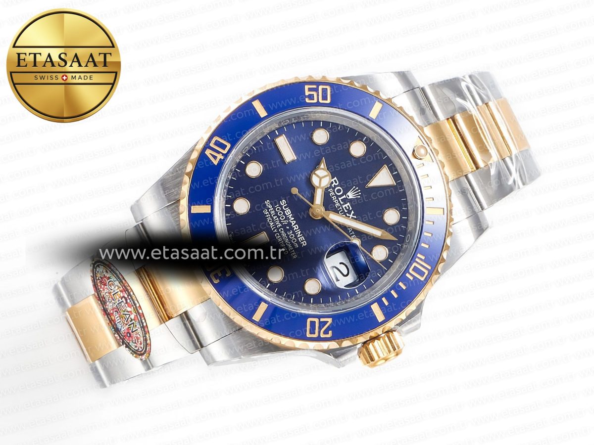 Rolex Submariner 126613LB 41mm Clean 1:1 Best Edition YG/SS Blue Dial VR3235 - Görsel 8