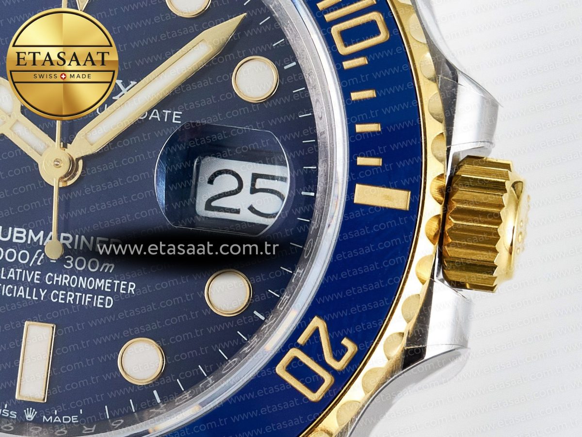 Rolex Submariner 126613LB SS/YG ARF 1:1 Best Edition Steel Blue Dial 904L on SS/YG Oyster Bracelet SH3235 - Görsel 11