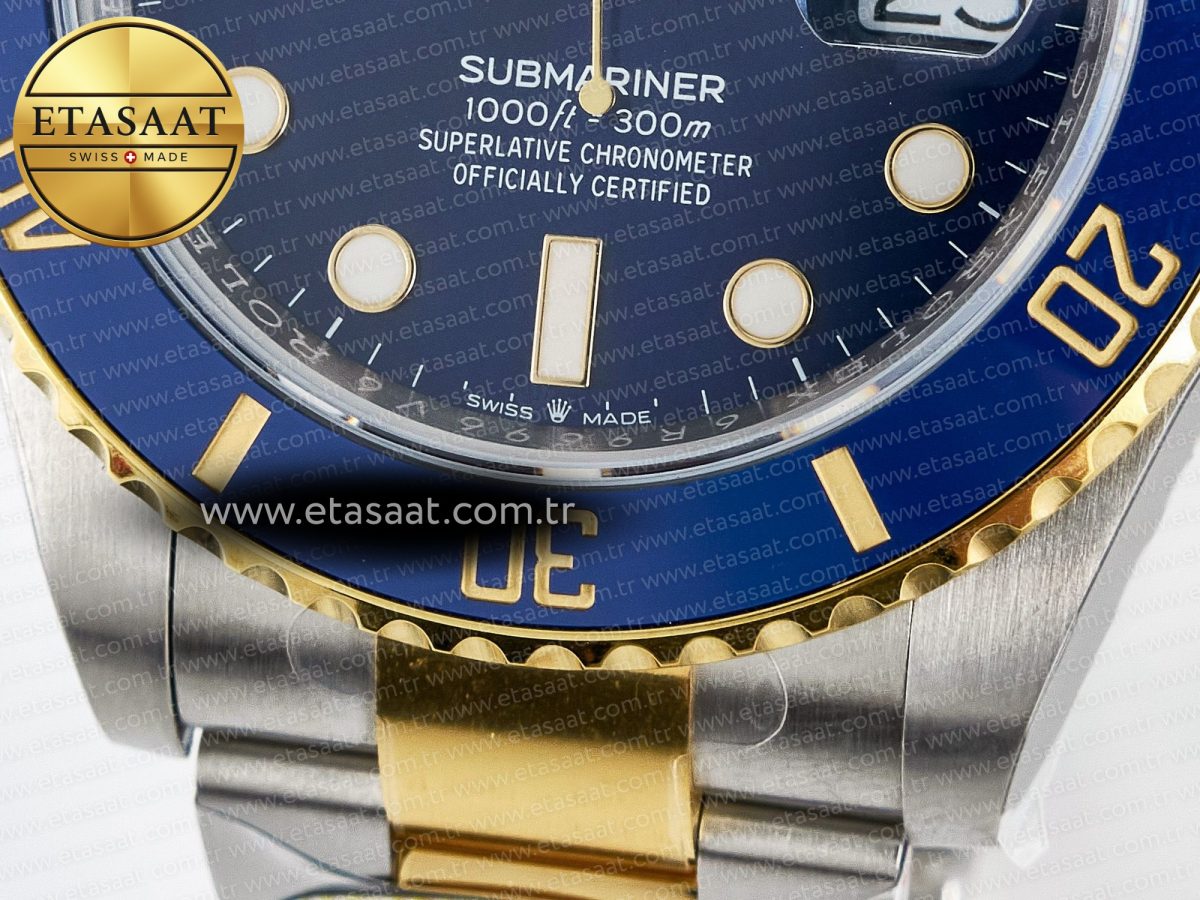 Rolex Submariner 126613LB SS/YG ARF 1:1 Best Edition Steel Blue Dial 904L on SS/YG Oyster Bracelet SH3235 - Görsel 12