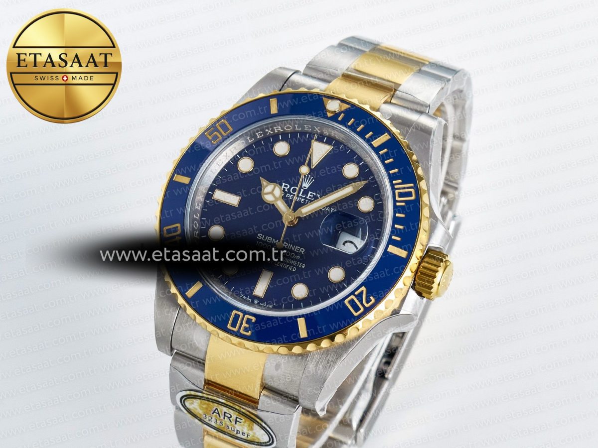 Rolex Submariner 126613LB SS/YG ARF 1:1 Best Edition Steel Blue Dial 904L on SS/YG Oyster Bracelet SH3235 - Görsel 2