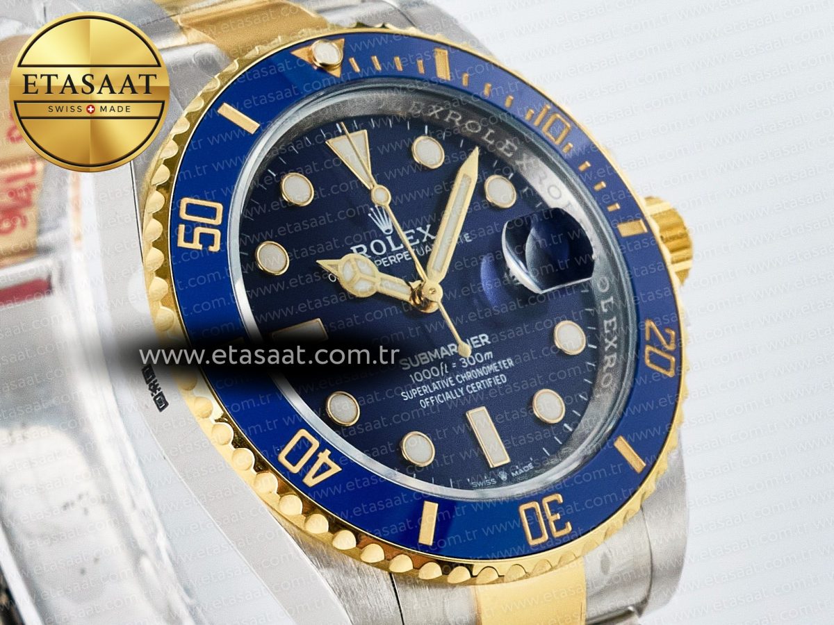 Rolex Submariner 126613LB SS/YG ARF 1:1 Best Edition Steel Blue Dial 904L on SS/YG Oyster Bracelet SH3235 - Görsel 5