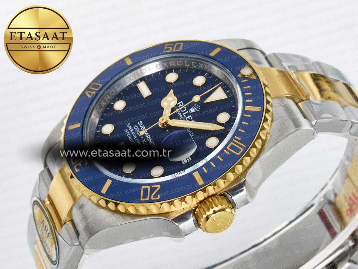 Rolex Submariner 126613LB SS/YG ARF 1:1 Best Edition Steel Blue Dial 904L on SS/YG Oyster Bracelet SH3235 - Görsel 6