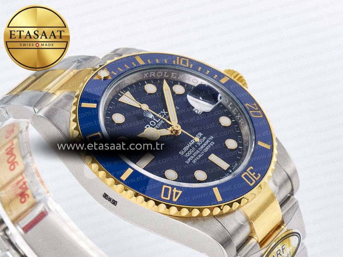 Rolex Submariner 126613LB SS/YG ARF 1:1 Best Edition Steel Blue Dial 904L on SS/YG Oyster Bracelet SH3235 - Görsel 7