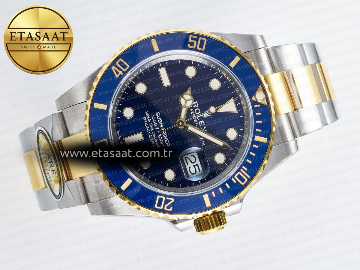Rolex Submariner 126613LB SS/YG ARF 1:1 Best Edition Steel Blue Dial 904L on SS/YG Oyster Bracelet SH3235 - Görsel 8