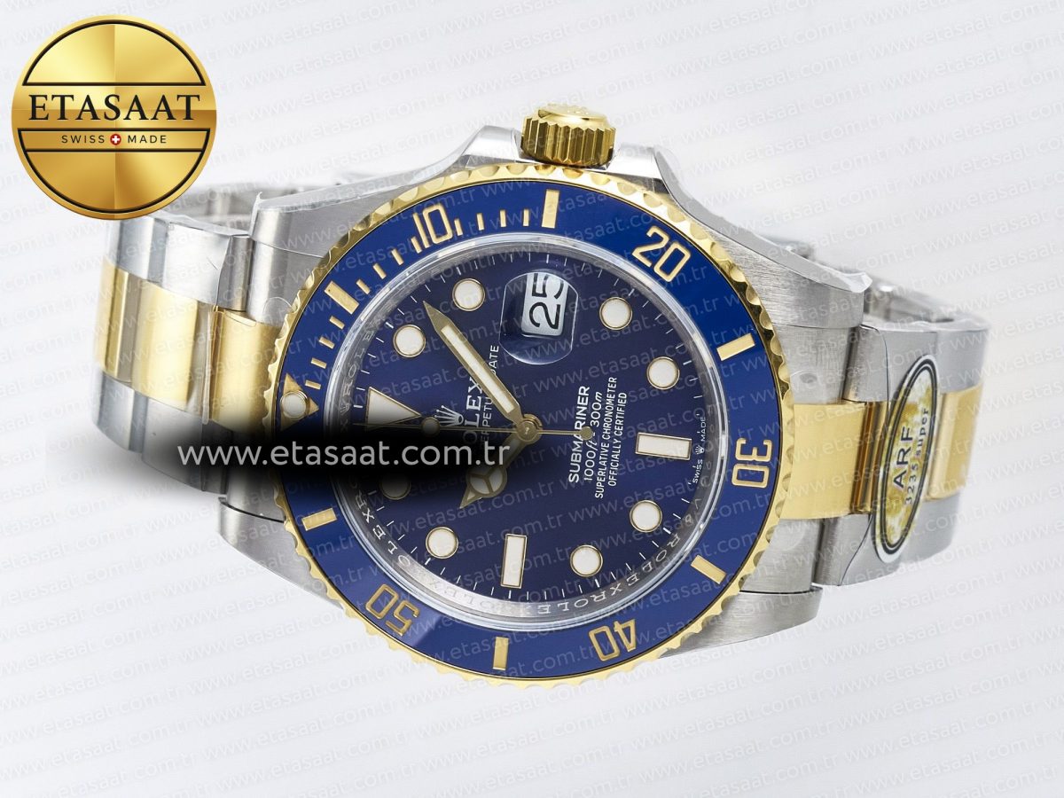 Rolex Submariner 126613LB SS/YG ARF 1:1 Best Edition Steel Blue Dial 904L on SS/YG Oyster Bracelet SH3235 - Görsel 9