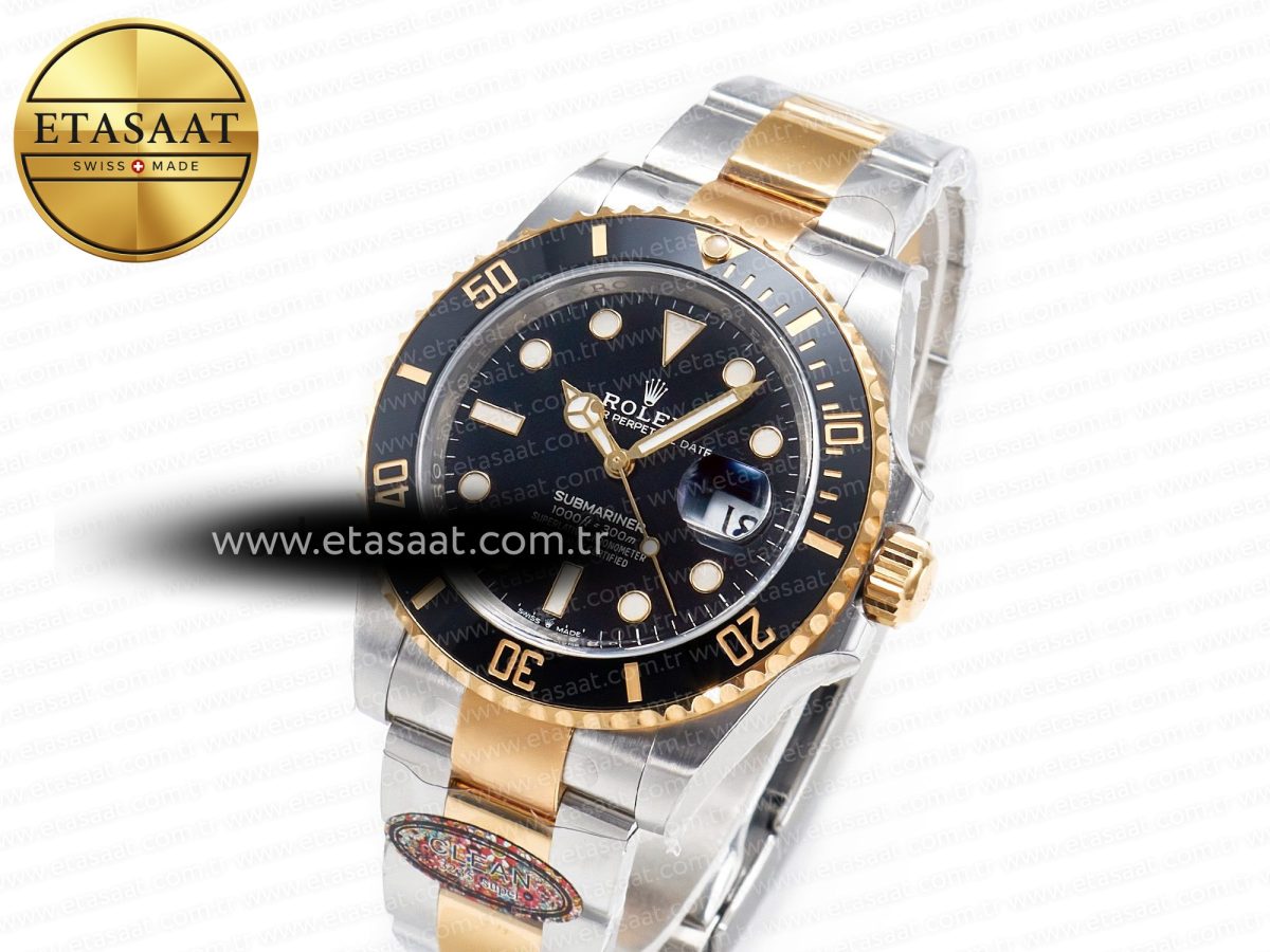 Rolex Submariner 126613LN 41mm Clean 1:1 Best Edition YG/SS Black Dial VR3235 - Görsel 1