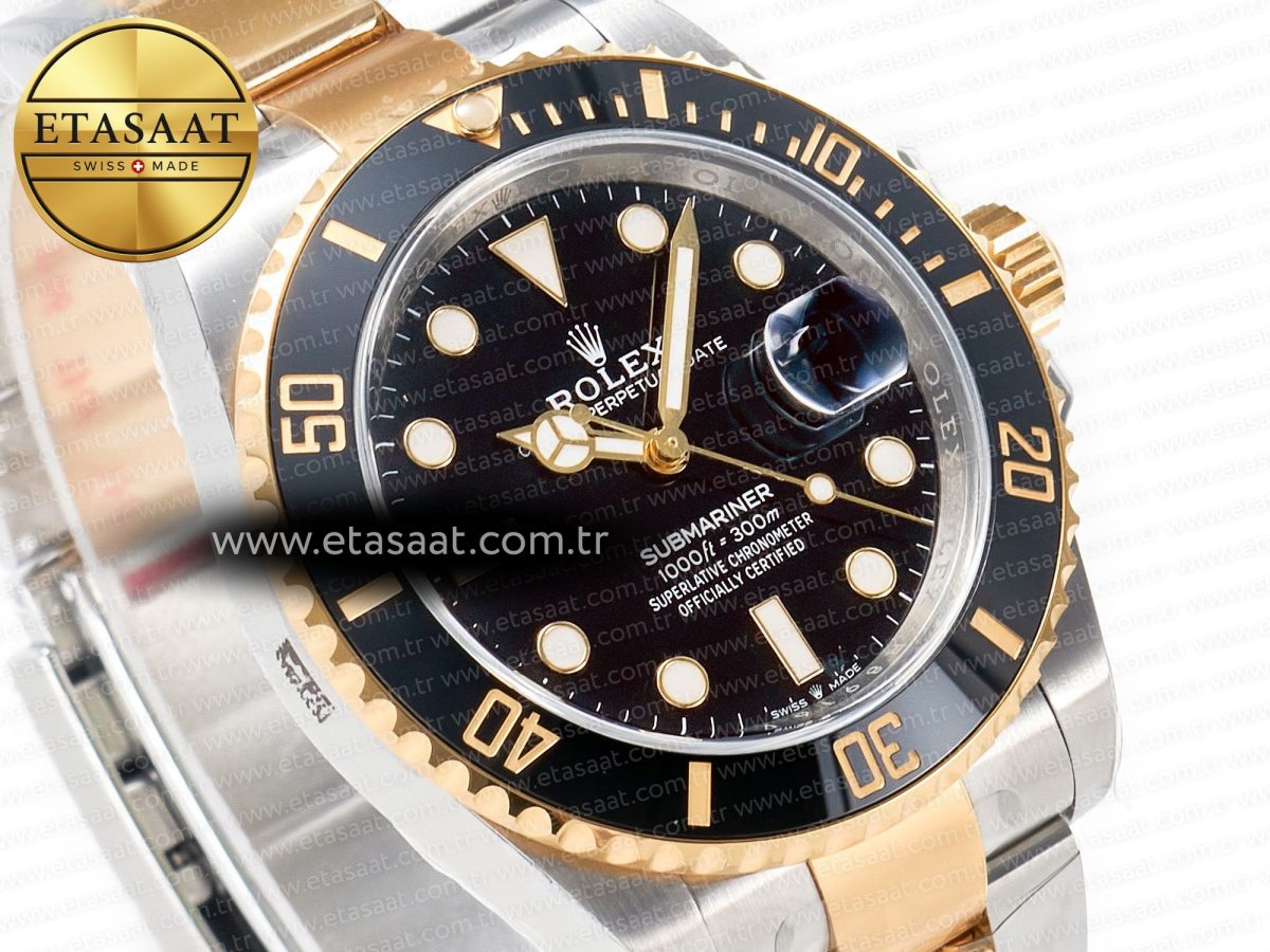 Rolex Submariner 126613LN 41mm Clean 1:1 Best Edition YG/SS Black Dial VR3235 - Görsel 5