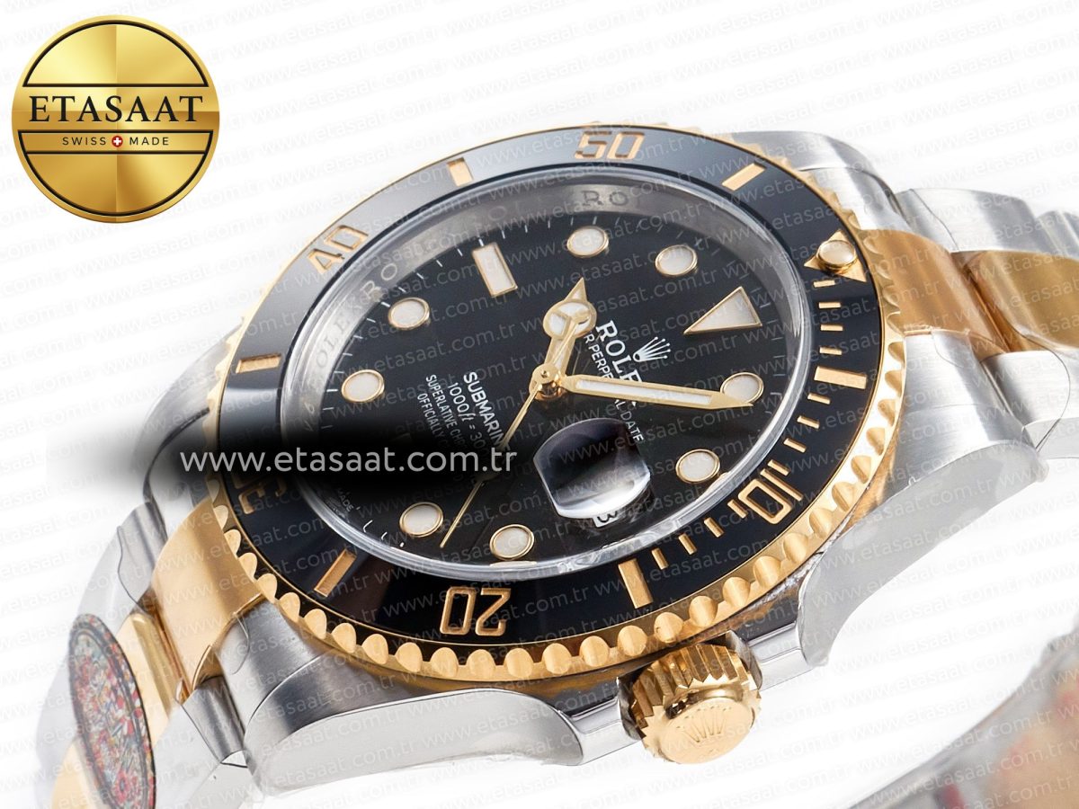 Rolex Submariner 126613LN 41mm Clean 1:1 Best Edition YG/SS Black Dial VR3235 - Görsel 6