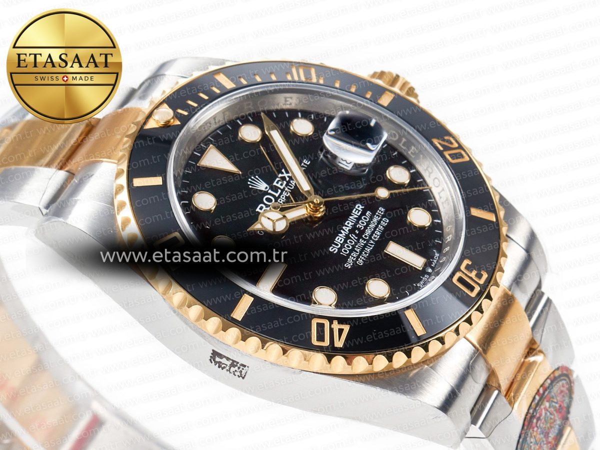 Rolex Submariner 126613LN 41mm Clean 1:1 Best Edition YG/SS Black Dial VR3235 - Görsel 7
