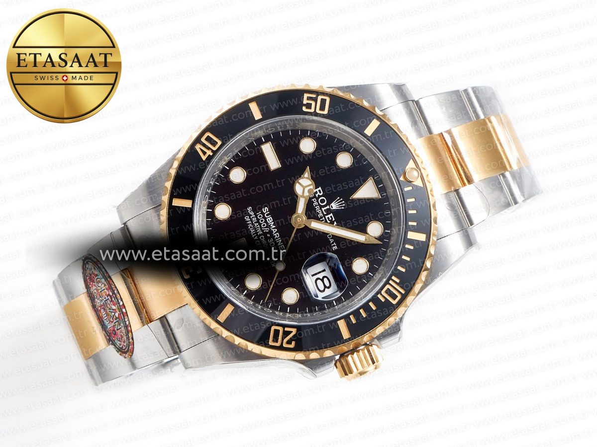 Rolex Submariner 126613LN 41mm Clean 1:1 Best Edition YG/SS Black Dial VR3235 - Görsel 8