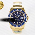 Rolex Submariner 126618 LB YG THBF Mavi Kadran SH3235 Eta Saat - Görsel 3 - 1:1 Süper Klon Saat
