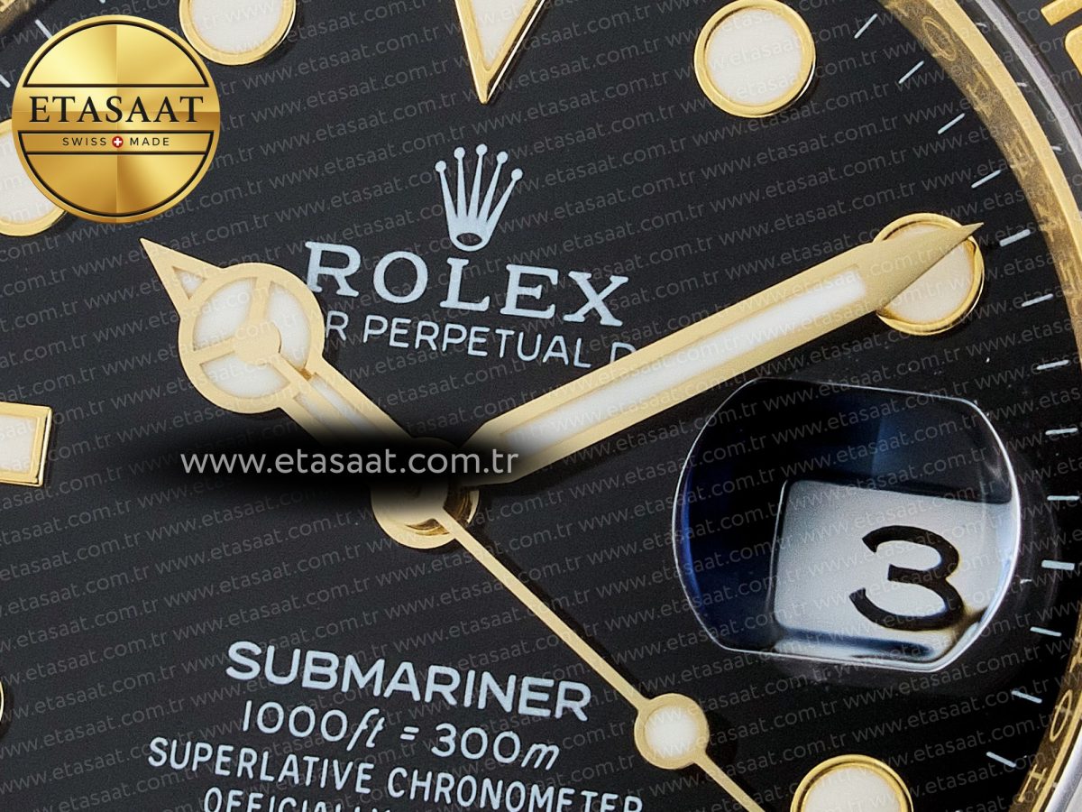 Rolex Submariner 126618 LN YG THBF 1:1 Best Edition Black Dial On YG Bracelet SH3235 - Görsel 10