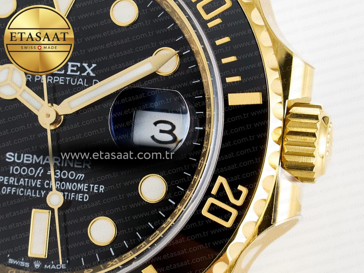 Rolex Submariner 126618 LN YG THBF 1:1 Best Edition Black Dial On YG Bracelet SH3235 - Görsel 11