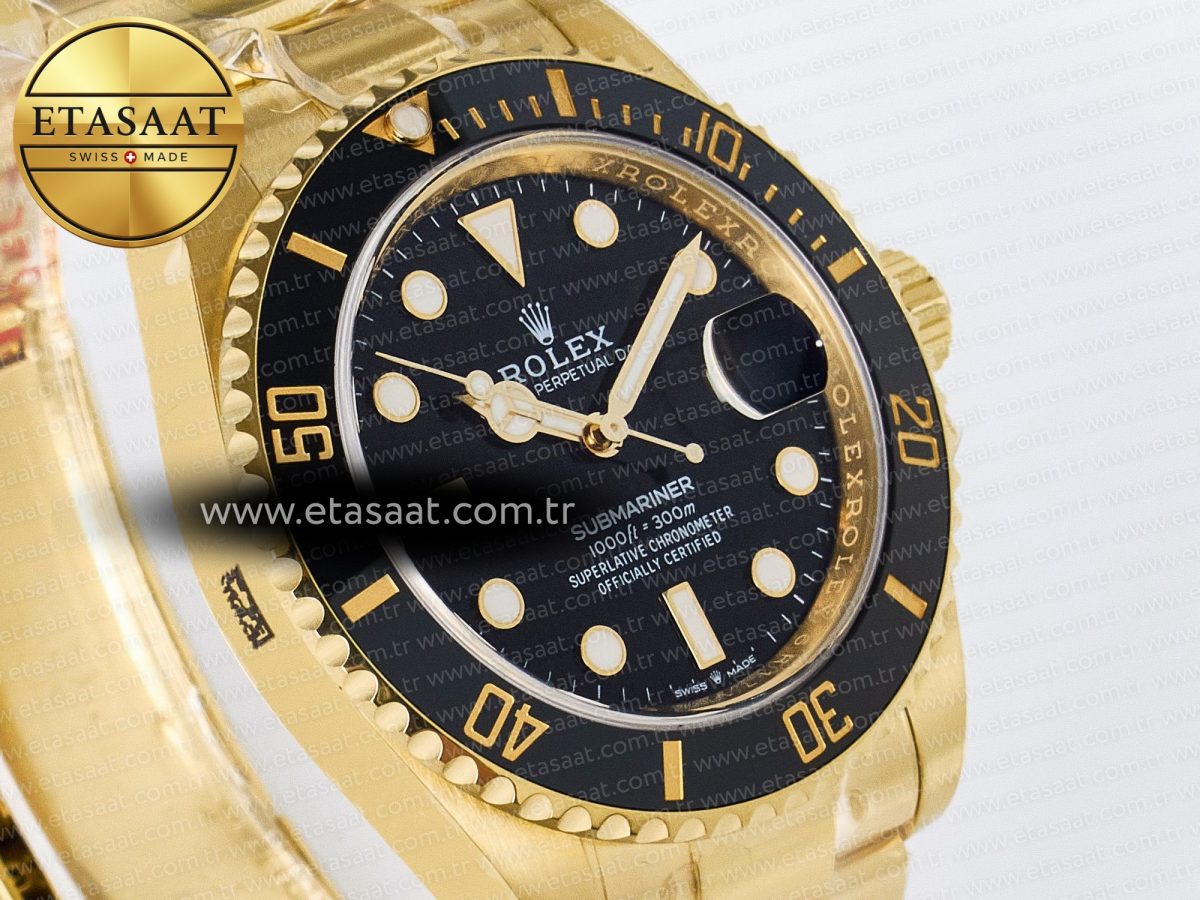 Rolex Submariner 126618 LN YG THBF 1:1 Best Edition Black Dial On YG Bracelet SH3235 - Görsel 5