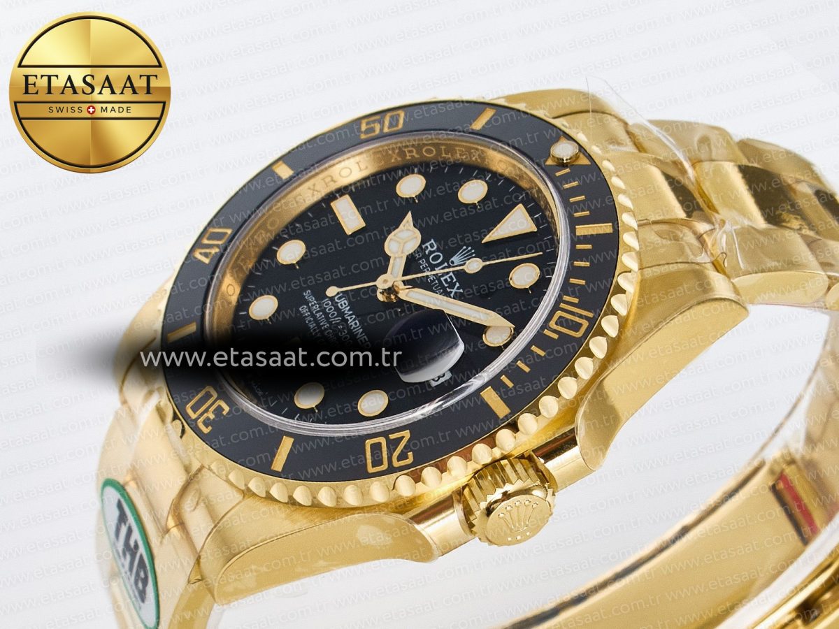 Rolex Submariner 126618 LN YG THBF 1:1 Best Edition Black Dial On YG Bracelet SH3235 - Görsel 6