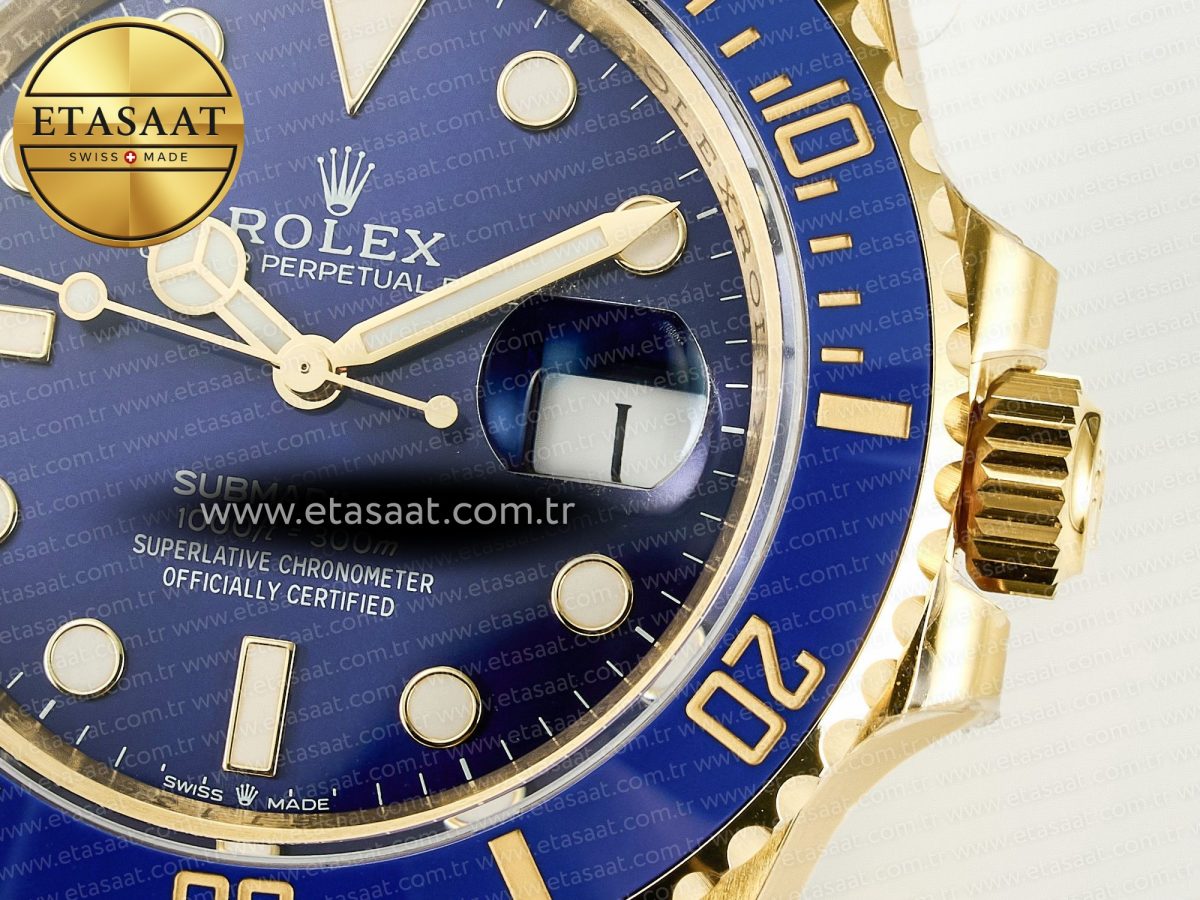Rolex Submariner 41mm 126618 LB YG Blue Ceramic 904L Steel VSF 1:1 Best Edition VS3235 - Görsel 12