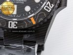 Rolex Submariner DIW Sandblasted Black/Orange Dial on DLC VS3135 - Görsel 13