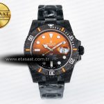 Rolex Submariner DIW Kumlama Siyah/Turuncu Kadran VS3135 Eta Saat - Görsel 3 - 1:1 Süper Klon Saat