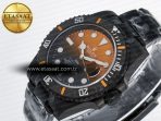 Rolex Submariner DIW Sandblasted Black/Orange Dial on DLC VS3135 - Görsel 6