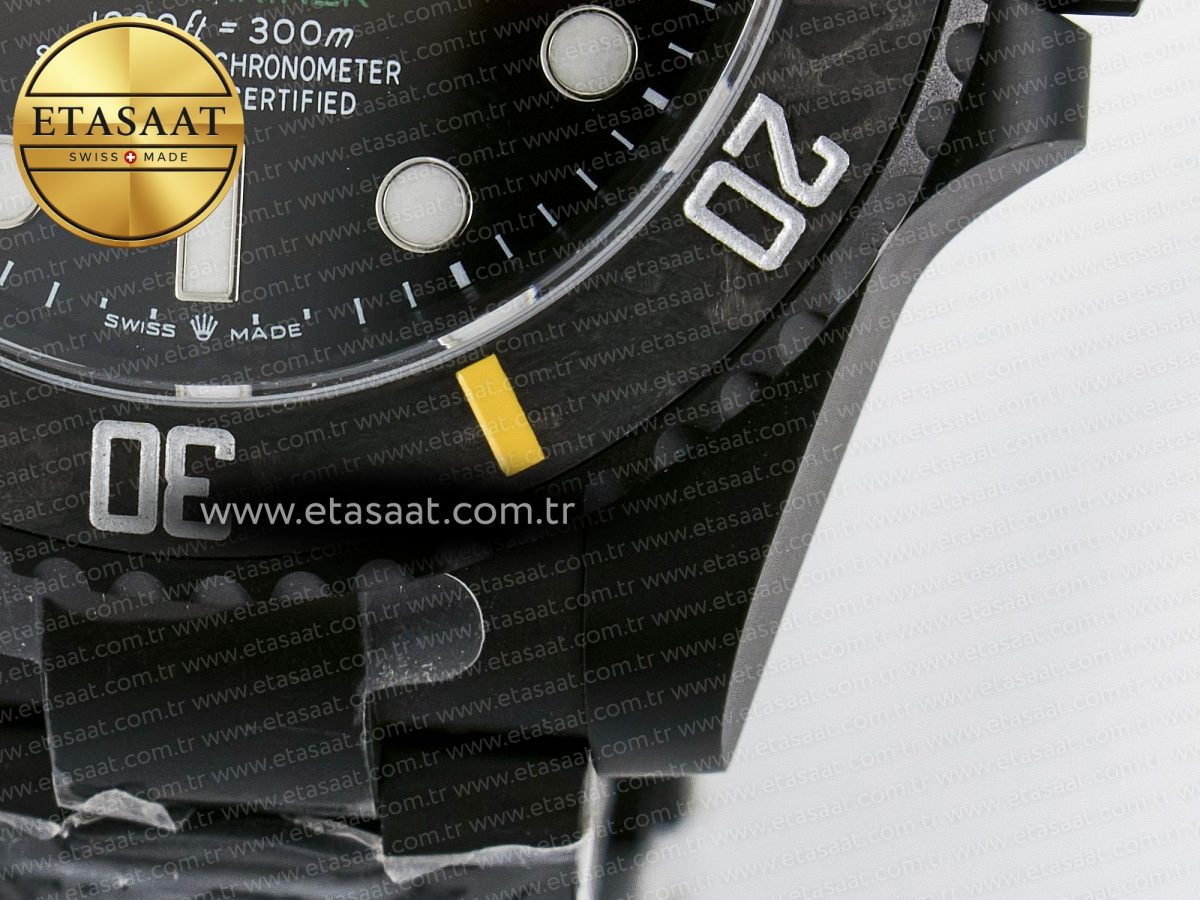 Rolex Submariner DIW  Black/Yellow Dial on DLC VS3135 - Görsel 13