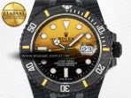 Rolex Submariner DIW  Black/Yellow Dial on DLC VS3135 - Görsel 4