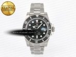 Rolex Submariner DIW Sandblasted Black Carbon Dial on SS VS3135 - Görsel 3