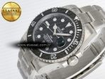 Rolex Submariner DIW Sandblasted Black Carbon Dial on SS VS3135 - Görsel 6