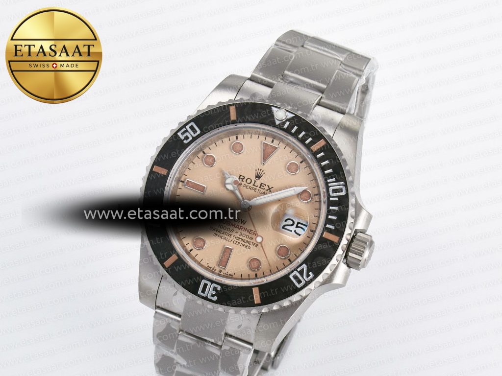submariner diw sandblasted vsf 11 best edition brown dial on ss bracelet vs31351