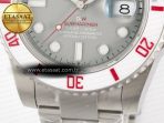 Rolex Submariner DIW Sandblasted Gray Dial White Ceramic Bezel on SS VS3135 - Görsel 12