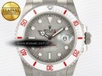 Rolex Submariner DIW Sandblasted Gray Dial White Ceramic Bezel on SS VS3135 - Görsel 4