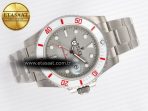 Rolex Submariner DIW Sandblasted Gray Dial White Ceramic Bezel on SS VS3135 - Görsel 8