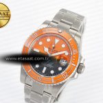 Rolex Submariner DIW Sandblasted  Orange Ceramic Bezel Orange/Black Dial On SS VS3135